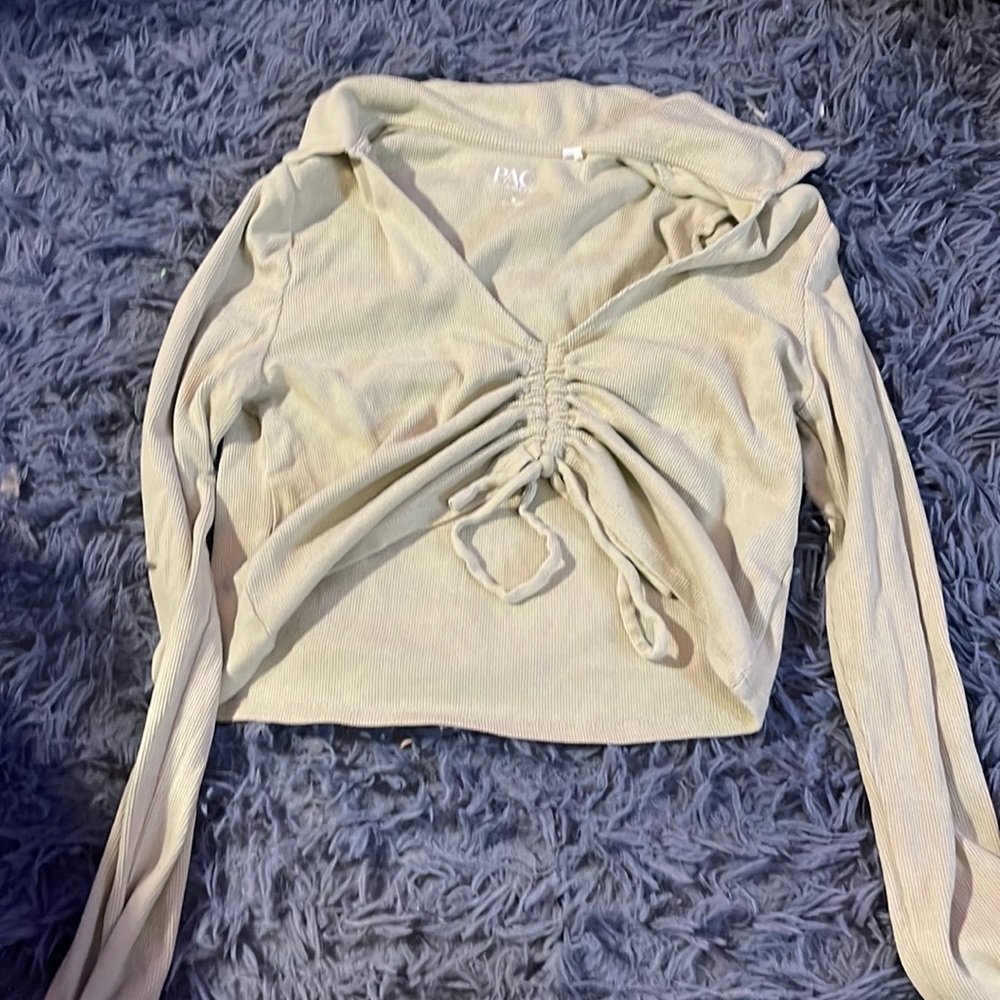 pacsun long sleeve cropped tee
